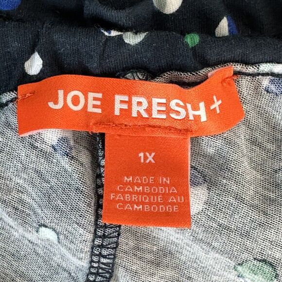 joe fresh polka dot cold shoulder dress plus size 1X - Picture 4 of 6